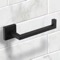 Square Wall Mounted Toilet Paper Holder in Black Finish
